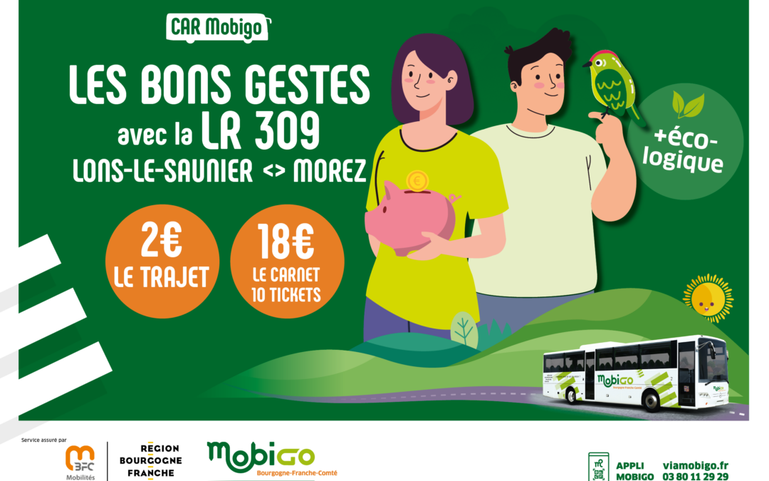 LR 309 : Voyagez entre Lons-le-Saunier et Morez